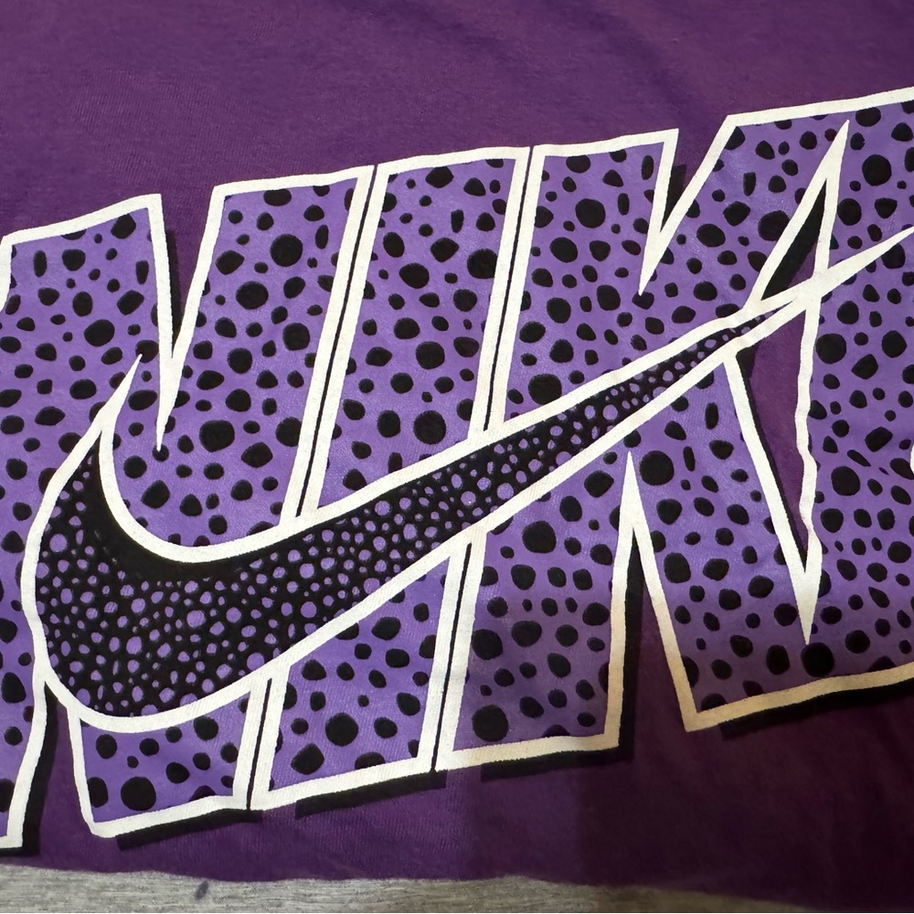 Nike Purple Dotted Logo Tee